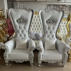 Luxury White Genuine Leather Oval Saber Leg Throne <b>Chairs</b> European Style Modern Design Solid <b>Back</b> Villa Furniture Indoor Use - Product Image 1