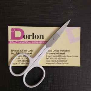 Tijeras Profesionales para Cejas de Acero Inoxidable, Hoja Afilada y Segura, con Logotipo Personalizado, las Mejores Tijeras de Belleza para Recortar Cejas - Product Image 2