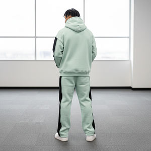 Conjunto Deportivo de 2 Piezas para Hombre, Sudadera con Capucha y Pantalones de Felpa de Poliéster/Algodón, Estilo Urbano, 300g, Invierno - Product Image 3