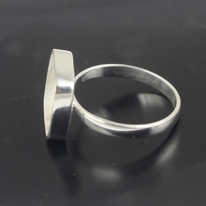 Bague de coussin en argent 925 véritable Collet 3x3mm à 30x30mm Bezel Cup Blank Ring Making Jewelry Supplies Breastmilk Ring - Product Image 6