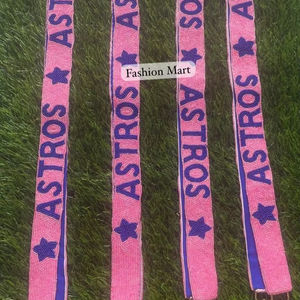 Strylish Astros hechos a mano para Pink Star Design con cuentas para el hombro y la correa cruzada Durable y elegante - Product Image 1