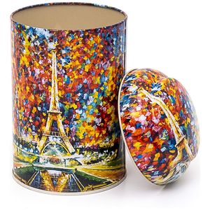 Logotipo personalizado Impresión 1.2L Hojalata de metal Prohibición Tapa de cúpula en relieve Reciclable 105mm X 150mm Gran pastel Artesanía Paquete de dulces Logotipo personalizado - Product Image 1