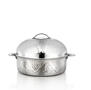 New Decorative Metal Hotpot Excellent Quality Designer <b>Casserole</b> Shiny Finished Tabletop Wholesale Metal Food Warmer - Product Image 2