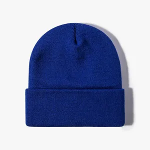 Unisex Neon <b>Yellow</b> <b>Beanie</b> Knit Winter Hat 58-60CM Casual Adult Acrylic Cuffed Design Common - Product Image 4