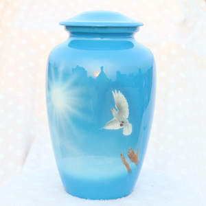 Urnes de crémation en aluminium de Style luxueux pour les cendres de bébé et d'animaux de compagnie Fournitures funéraires de qualité supérieure élégantes et durables - Product Image 1