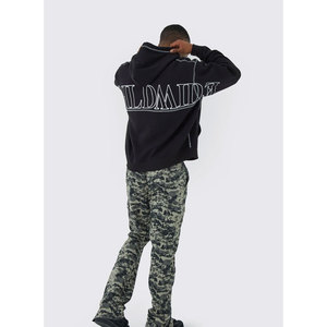 Sweat-shirt à capuche vintage délavé personnalisé pour hommes, sweat-shirt lourd et surdimensionné, vêtements de grande taille des fabricants d'usine - Product Image 5