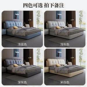 <span class=keywords><strong>Lit</strong></span> en cuir véritable italien minimaliste moderne de luxe avec rangement hydraulique, cadre en acier et bois, double, taille king, meubles de chambre à coucher - Product Image 5