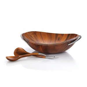 Tazón para servir de latón decorativo de mesa con aspecto elegante para decoración del hogar con vajilla con acabado dorado - Product Image 4