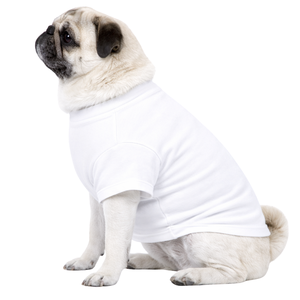 White <b>Dog</b> T Shirt Soft Cotton Solid Pet Tee Lightweight Breathable Comfortable Everyday <b>Dog</b> Clothing - Product Image 3