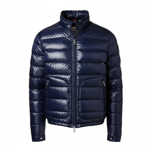 New Arrival <b>Men's</b> High Street Puffer <b>Jacket</b> Customizable Breathable <b>Canvas</b> Fabric Winter Wear Best Quality Stand Collar Front - Product Image 4