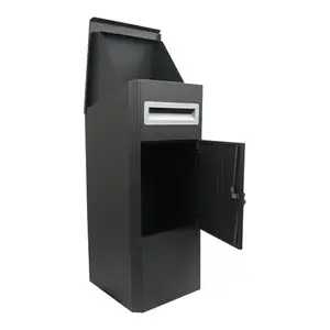Parcel Drop Box Galvanizado Mailboxes ODM Letterboxes Aço Inoxidável Metal Exterior Inteligente Lockable Wall Mounted Drop Mailbox OEM