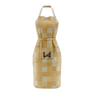 High Quality Waterproof Cotton Bib <b>Kitchen</b> <b>Apron</b> Custom Logo Soft Durable Reusable Fashionable ODM/OEM for Women Daily Use - Product Image 3