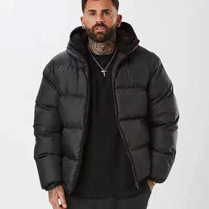 2024 logotipo bordado personalizado memoria al aire libre cálido invierno impermeable soporte High Street nueva llegada chaquetas acolchadas calientes para hombres - Product Image 2