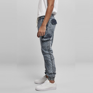 Pantalones de hombre desgastados personalizados 400 GSM lavados con ácido, ropa de calle de gran tamaño transpirable, pantalones de chándal, pantalones lisos informales - Product Image 2