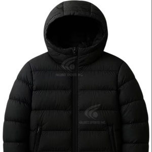 Streetwear à bulles à la mode veste d'hiver nouveauté Logo personnalisé hommes veste bouffante manteau brillant vêtements de plein air confortable - Product Image 1