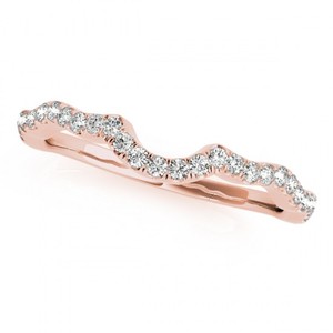Anillo de Compromiso y Conjunto Nupcial Halo Diamond en Oro Rosa de 14k 0.83ct - Product Image 3