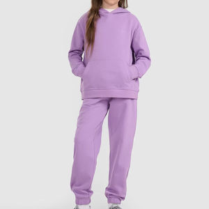 ชุดวอร์มแบบสวมหัวมีฮู้ดของเด็กผู้หญิงชุดวอร์มแบบสวมหัวแบบลำลองระบายอากาศได้คุณภาพระดับพรีเมียม - Product Image 1