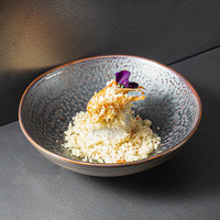 Restaurant Hôtel Qualité Vaisselle Brun Foncé Noir 1500ml Soupe Ramen Nouilles Bol Porcelaine Ensalada Bol Ensembles Vaisselle Assiettes