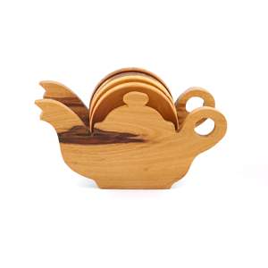 Juego de 6 posavasos de palisandro personalizados-Marca ArtisRaw Made in TN - Product Image 4