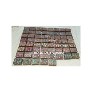 Boîte à bijoux en stéatite de couleur naturelle avec incrustation de fleurs en nacre avec la meilleure qualité Boîte de rangement à usages multiples pour les acheteurs - Product Image 1