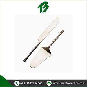 Precio de mercado asequible del juego de cubiertos para servir pasteles de acero inoxidable fabricado en la India disponible para suministro al por mayor - Product Image 2
