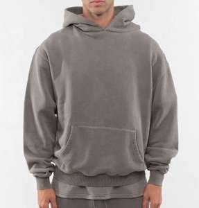 Sweats à capuche en coton personnalisés 450 GSM qualité supérieure sweats lourds prix usine sweats doux et chauds - Product Image 1