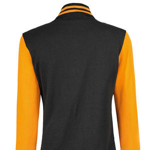 Chaqueta Varsity 2025 Nueva, MOQ Bajo, Alta Calidad, Impresa y Transpirable, para Mujer, con Mangas de Cuero, Logotipo Personalizado, Chaquetas de Béisbol - Product Image 6