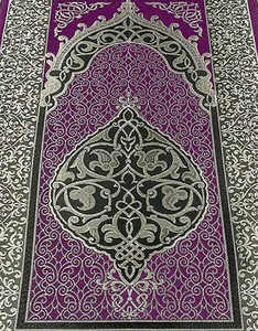 Alta calidad negro Thobe/Thawb oro seda algodón borla venta al por mayor mezquita rezando Mat islámico musulmán oración Mat para Nemaz Chadder - Product Image 4