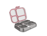 Boîtes à lunch pour enfants en acier inoxydable 304, avec joint en silicone épais anti-fuite, sans BPA, résistantes à la chaleur, compatibles lave-vaisselle