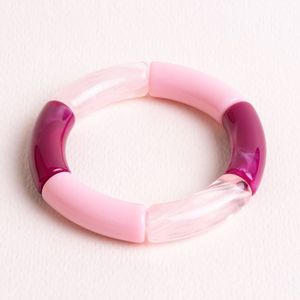 Pulsera de Cuentas de Resina de Moda India, Brazalete con Dijes Coloridos, Apilable, Tamaño Personalizado, Regalo Perfecto para Aniversario, Oferta - Product Image 1