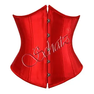 Custom Design Underbust Corsets for Women Colorful Corset Top Waist Trainer Fashion Bustier Plus Size Underbust Satin Corset