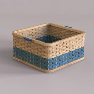 TienPhong vente en gros panier en bambou tissé à la main Boho, boîte de rangement bohème avec poignées pour organiser le linge - Product Image 5