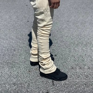 Conjunto de chándal de dos piezas para hombre, 100% algodón, oversize, de forro polar, personalizado, con cordón, estilo urbano, venta al por mayor - Product Image 5