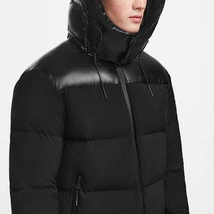 Blouson d'hiver matelassé imperméable de haute qualité 2026, personnalisé, en gros, avec rembourrage en coton et doublure en bambou, pour usage extérieur, unisexe - Product Image 5
