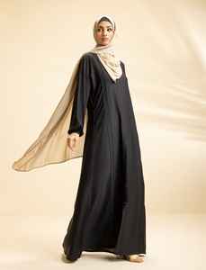 Vestido Musulmán Sencillo de Moda 2026, Abaya Sólida, Caftán Árabe de Turquía y Dubái, Vestido Largo Modesto de Manga Larga, Ropa Islámica para Niñas - Product Image 4