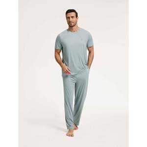 <b>Men's</b> <b>pajama</b> <b>set</b> bamboo <b>pajamas</b> <b>pajamas</b> night <b>pajama</b> <b>sets</b> bamboo loungewear <b>sets</b> sleepwear <b>for</b> <b>men</b> sleep and lounge - Product Image 3