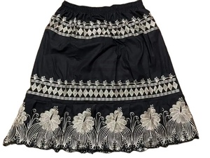 กระโปรงปักลายเอวสูงสำหรับผู้หญิงกระโปรงผ้าฝ้ายปักสไตล์ใหม่ - Product Image 6