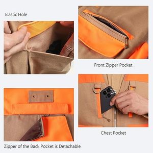 Uniforme Táctico de Camuflaje, Chaqueta sin Mangas con Forro Polar, Logotipo Personalizado, Chaquetas de Camuflaje, Cortavientos, Cálidas, con Cremallera, Ropa de Caza para Exteriores - Product Image 4