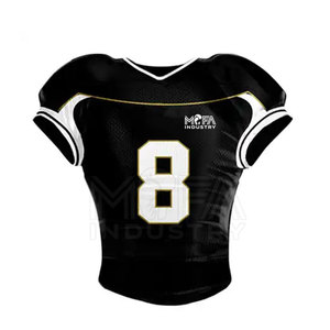 Maillot de football américain à manches courtes confortable Vêtements de sport avec logo personnalisé avec uniforme respirant à faible quantité minimale de commande - Product Image 6