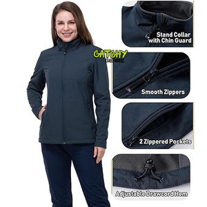 Hiver Soft Casual Fall Pullover Quarter Zip Sweatshirt Pull à manches longues Veste polaire pour femmes - Product Image 2