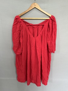 ชุดเดรสผ้าลินินยาวคอตตอนผ้า100% เอวพองแขนพัฟคอวีดีไซน์อย่างสวยงาม - Product Image 2