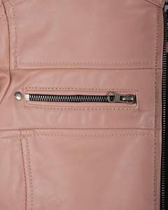 Venta caliente Otoño Invierno señoras chaqueta de cuero de manga larga nuevo diseño de moda chaqueta de lona de alta calidad para mujeres - Product Image 6