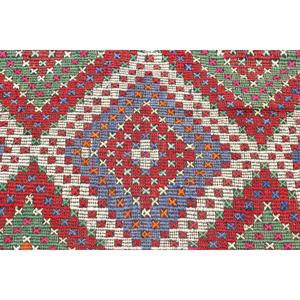 Alfombra Turca, Alfombra Vintage de 2.8x4 pies, Alfombra de Lana con Puntos Rojos y Verdes - Product Image 5