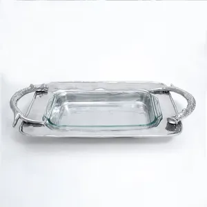 Casserole en fonte de laiton martelé d'inspiration marocaine avec émail antiadhésif Casseroles rondes intérieures d'ustensiles de cuisine Zahid Exportations - Product Image 2