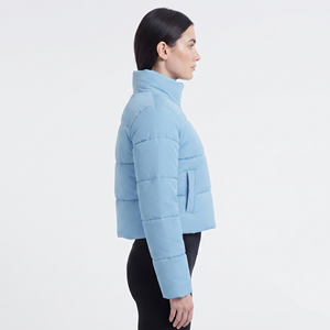 2026 Plus Size Solid Color <b>Thick</b> Crop Down <b>Coats</b> Women Puff Bubble Jacket Casual <b>Winter</b> Down Puffer Jacket Women Bubble <b>Coats</b> - Product Image 2