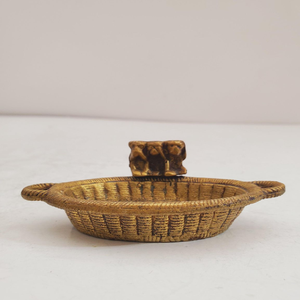 Jabonera independiente moderna de latón pulido | Jabonera cuadrada minimalista con orificios de drenaje - Product Image 2