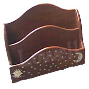 Eco-Friendly Engraved Wooden Mobile Holder <b>Letter</b> <b>Rack</b> Office Stationery Made Sustainable Wood Crafts Wooden Boxes <b>Wall</b> Signs - Product Image 1