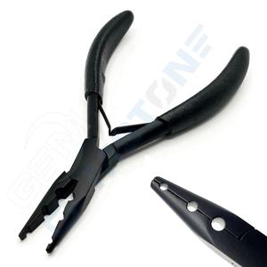 Pinzas Profesionales de Acero Inoxidable de 6 Pulgadas para Extensiones de Cabello, Herramienta de Engarzado de Micro Anillos de 2mm, 3mm, 4mm y Nano Beads para Cabello - Product Image 2