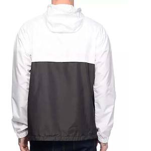 2024 Men's High Street <b>Jacket</b> Custom Printed Embroidered Logo Half Zipper <b>Pullover</b> in Polyester Nylon Canvas Block Color Pockets - Product Image 2