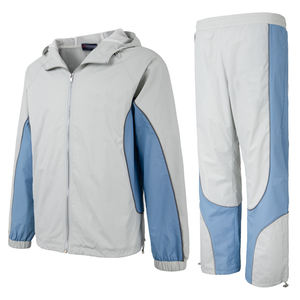 ชุดเซ็ตฮู้ดดี้ปักลายพร้อมซิป เสื้อแจ็คเก็ตและกางเกงจ็อกเกอร์  ผ้าไนลอนสีบล็อค กันลม  ชุดวอร์มผู้ชาย - Product Image 6